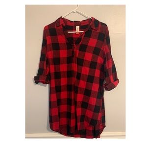 Plaid shirt/dress